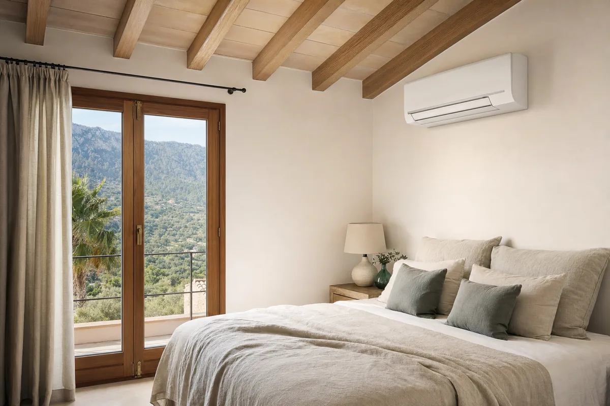 Split en dormitorio — Suárez Climatización Mallorca