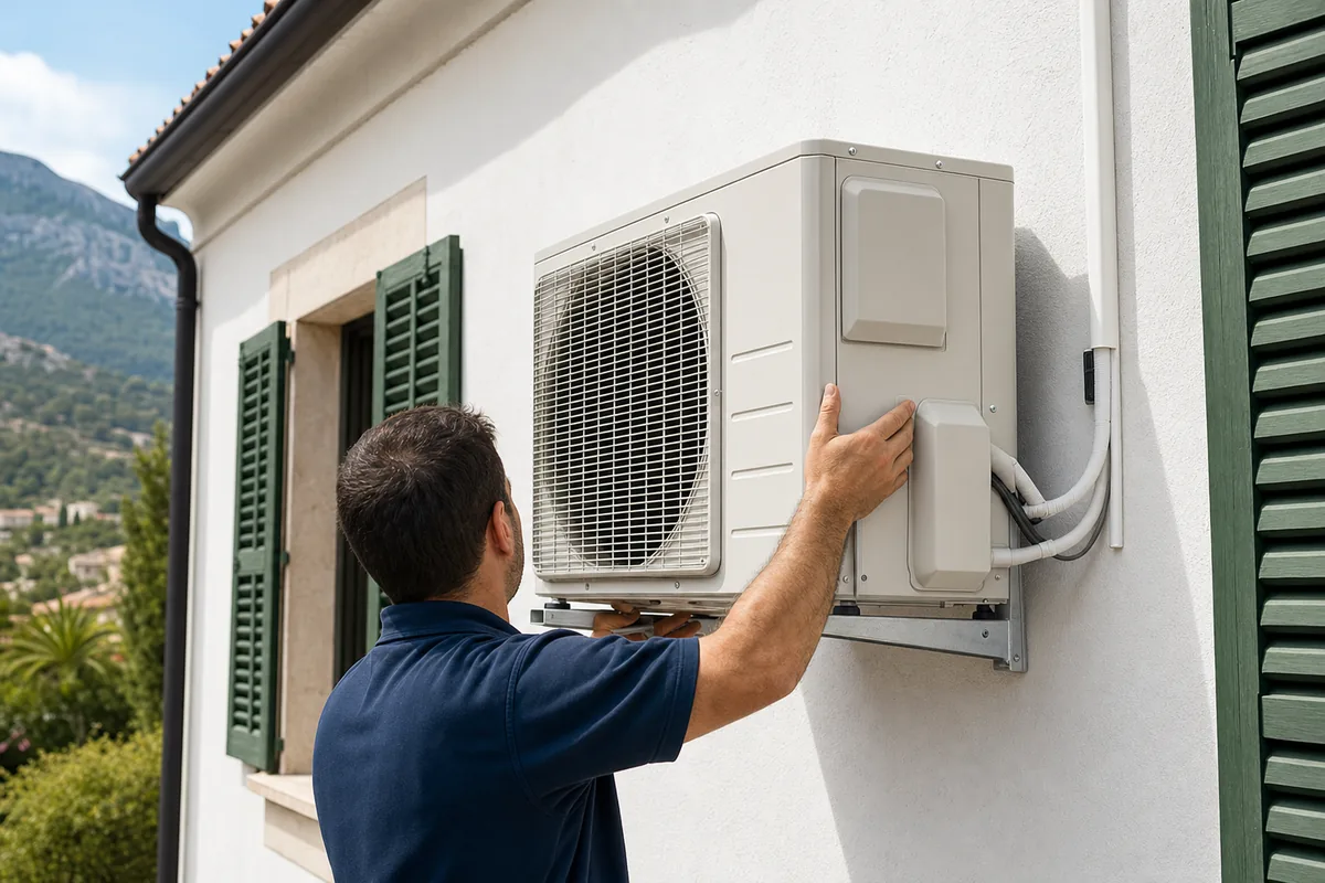 Instalación de unidad exterior — Suárez Climatización Mallorca